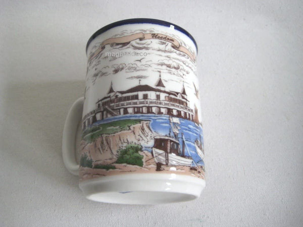 Taza de porcelana, cafetera, taza - Muelle de Usedom Heringsdorf 