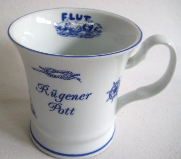 Porzellan- Tasse, Kaffeepott, Becher - Rügen- maritim -deutsches Produktdesign