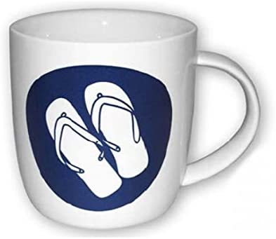 2 Stück- Porzellan- Tasse, Kaffeepott, Becher - Slipper- maritim -deutsches Produktdesign