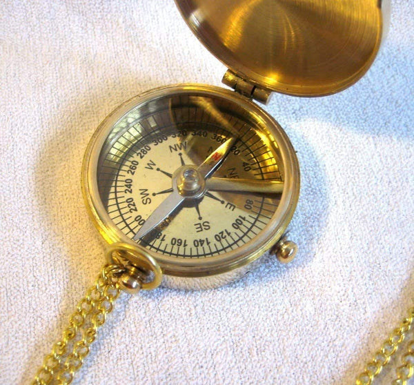 Kompass- Taschenkompass aus Messing
