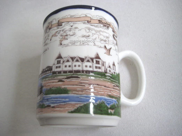 Taza de porcelana, cafetera, taza - Muelle de Usedom Heringsdorf 