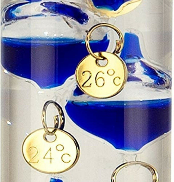 Galileo Thermometer im Glaszylinder 27,5 cm