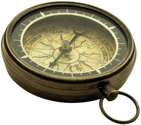 Tischkompass, Kompass, Navigation, antik Messing- 5,5 cm