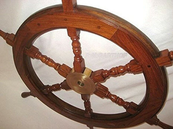 Schiffsglocke, Rettungsring 20 cm, Steuerrad 45 cm, Schiffsglocke 10 cm, Kompass